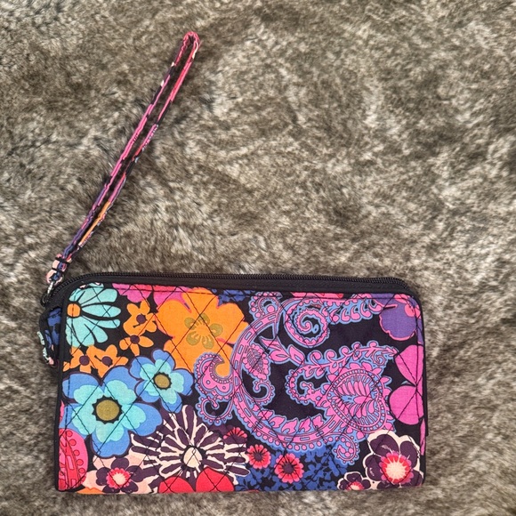 Vera Bradley Colorful Floral Wristlet - Picture 2 of 5